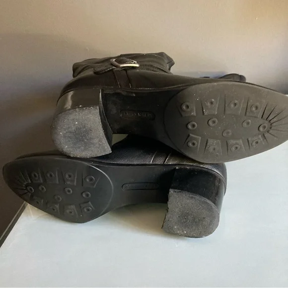 Black Laura Ashley Knee-High Boots - Picture 7 of 7